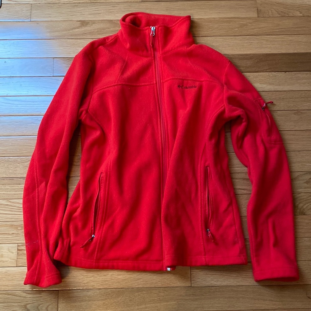 Large red Columbia zip up